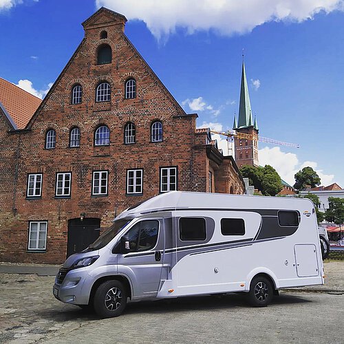 Welcome to Lübeck ▫️ #camping #motorhome #homeonwheels #mobilehome #instacamper #van #reisemobil #wohnmobilmieten...